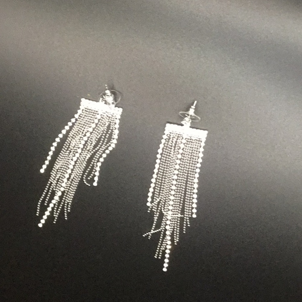 Chandelier Rhinestone Earrings - Picture 2 of 3